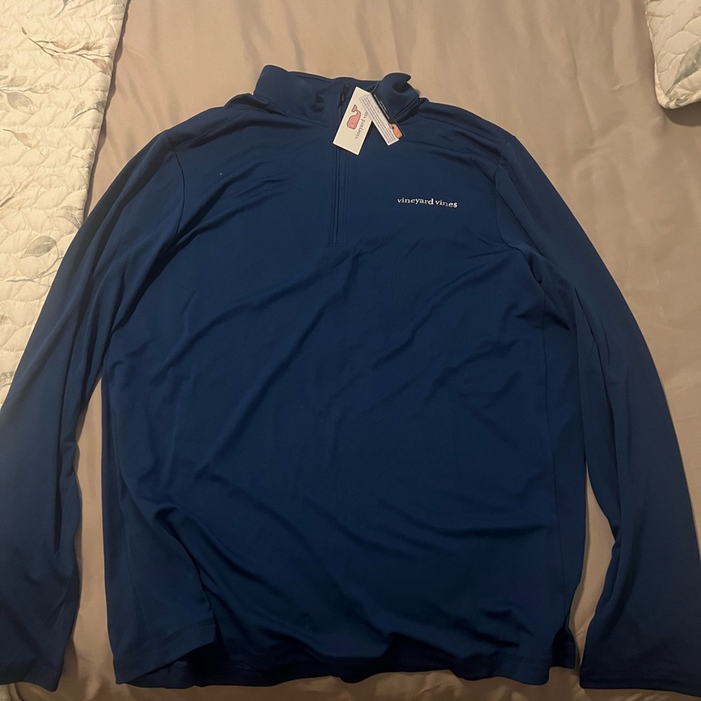 Vineyard Vines Blue Performance Half-Zip